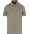 NS227 Native Spirit Terry Towel Polo Shirt almond green colour image